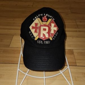 RALPH LAUREN PURPLE LABEL PATCH WOOL HAT ONESIZE BLACK